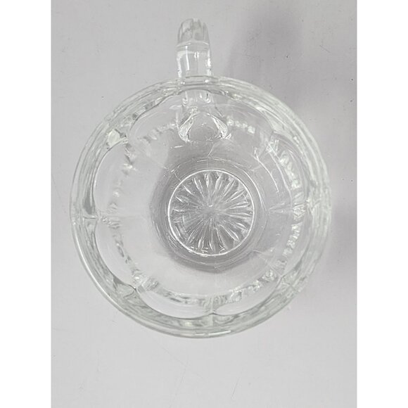 Vintage Glass Punch Bowl Miss Matched Cups With Intricate Patterns 3 Clear Glass - Picture 14 of 16